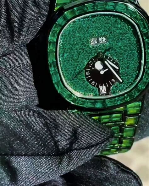 patek philippe green diamond watch|Patek Philippe full diamond price.